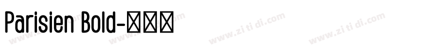 Parisien Bold字体转换